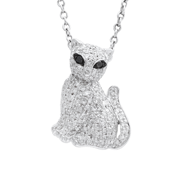 EFFY Diamond Cat Pendant