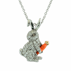 EFFY Diamond Bunny Pendant