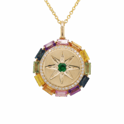 EFFY Rainbow Sapphire Compass Pendant