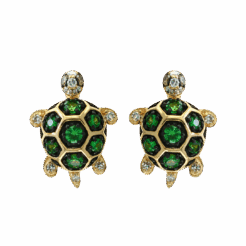 EFFY Tsavorite Turtle Earrings
