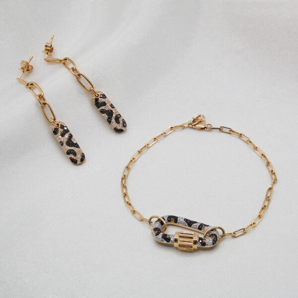 EFFY Leopard Print Diamond Earrings - Image 2