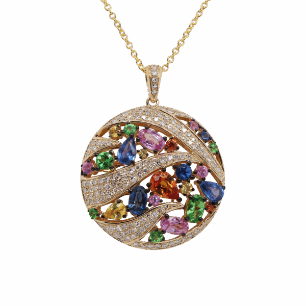 EFFY Rainbow Sapphire Pendant