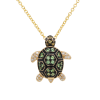 EFFY Tsavorite Turtle Pendant