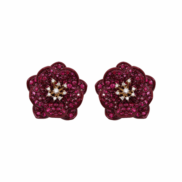 EFFY Ruby Flower Earrings
