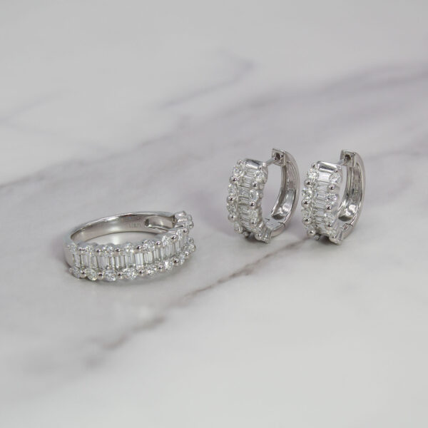 EFFY Diamond Huggie Earrings - Image 2