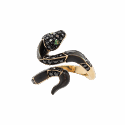 EFFY Diamond and Tsavorite Snake Ring
