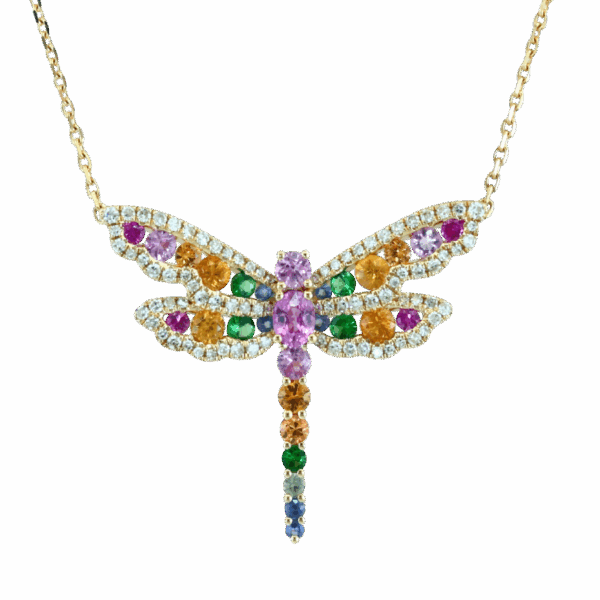 EFFY Sapphire Dragonfly Pendant