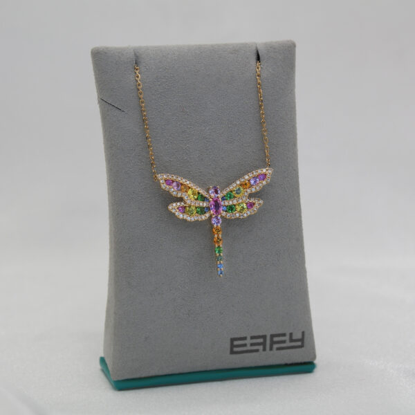 EFFY Sapphire Dragonfly Pendant - Image 2