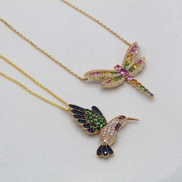EFFY Sapphire Hummingbird Pendant - Image 3