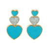 EFFY Turquoise Heart Earrings