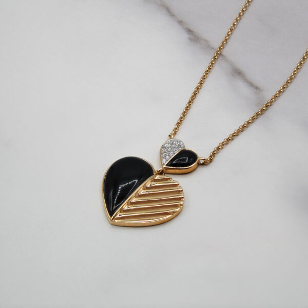 EFFY Onyx Heart Pendant - Image 2