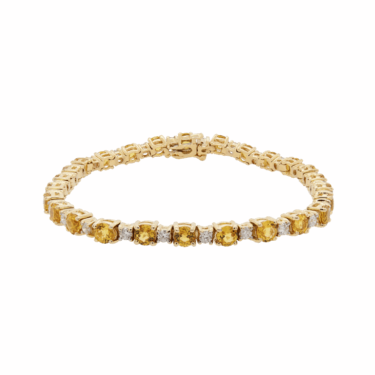 "Golden Sun" Yellow Sapphire Bracelet
