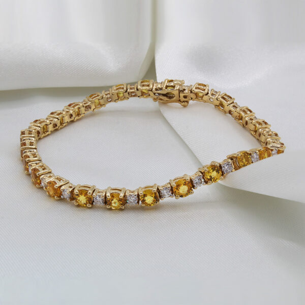 "Golden Sun" Yellow Sapphire Bracelet - Image 2