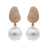 "Elegance" South Sea Pearl and Diamond Earrings
