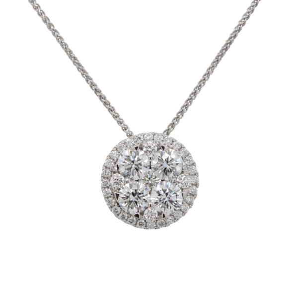 "Cluster" Diamond Pendant