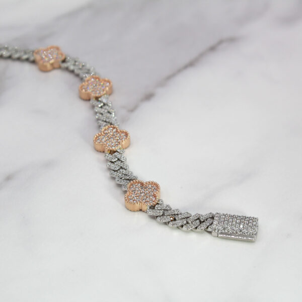 "Peony" Estate Diamond Bracelet - Image 2