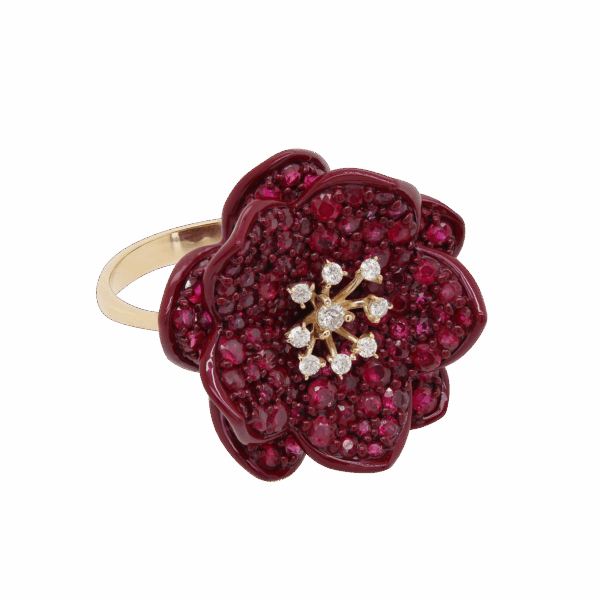 EFFY Ruby Flower Ring
