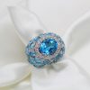 (75% OFF!)"Sparkling Swiss" Blue Topaz Ring - Image 2