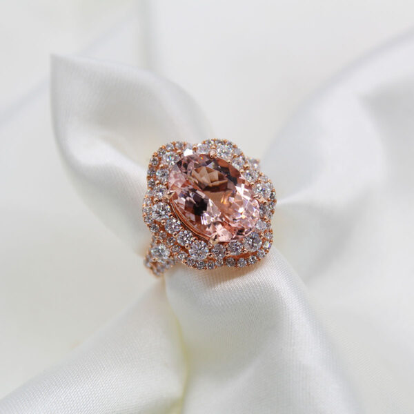 "Baby Pink" Morganite Ring - Image 2