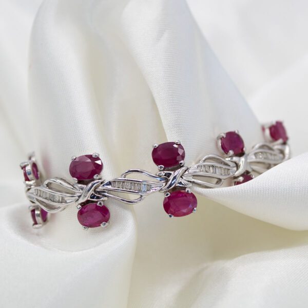 "Winterberry" Vintage Ruby Bracelet - Image 2
