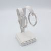 "Astonishing" Diamond Hoop Earrings - Image 3