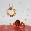 "Kansas City Spirit" Garnet and Citrine Ring - Image 4