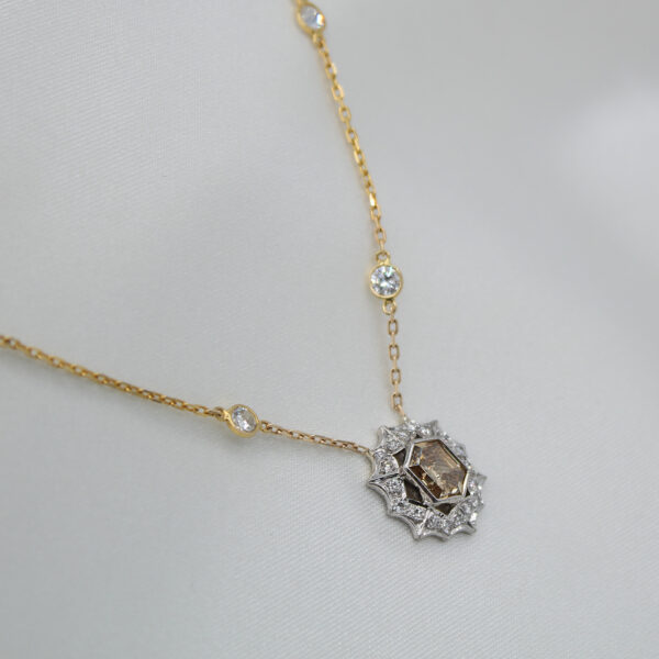 "Distinguished" Estate Diamond Pendant - Image 2