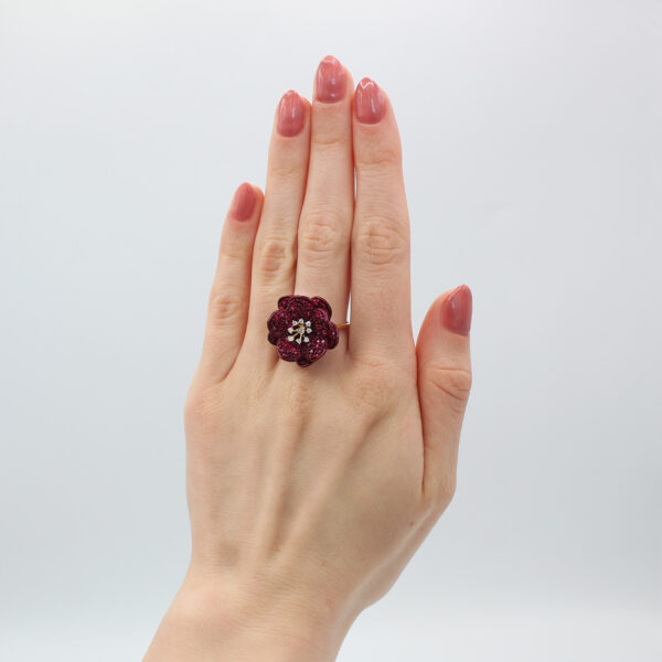 EFFY Ruby Flower Ring - Image 3