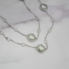 "Winter Mint" Green Amethyst Necklace - Image 2