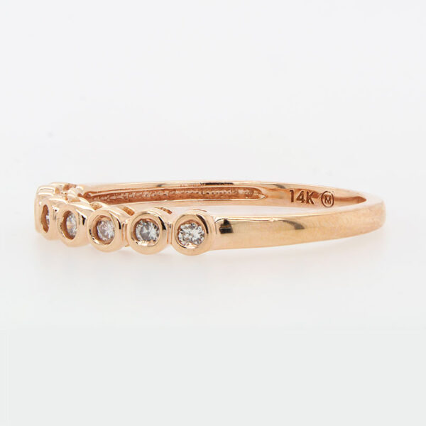 "Rosy Rounds" Diamond Band - Image 2