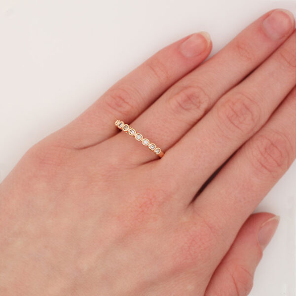"Rosy Rounds" Diamond Band - Image 4