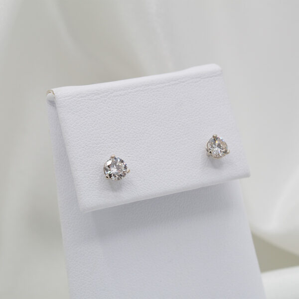 "Classic Stud" Diamond Stud Earrings - Image 2