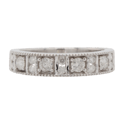 "Pretty Pattern" Diamond Band