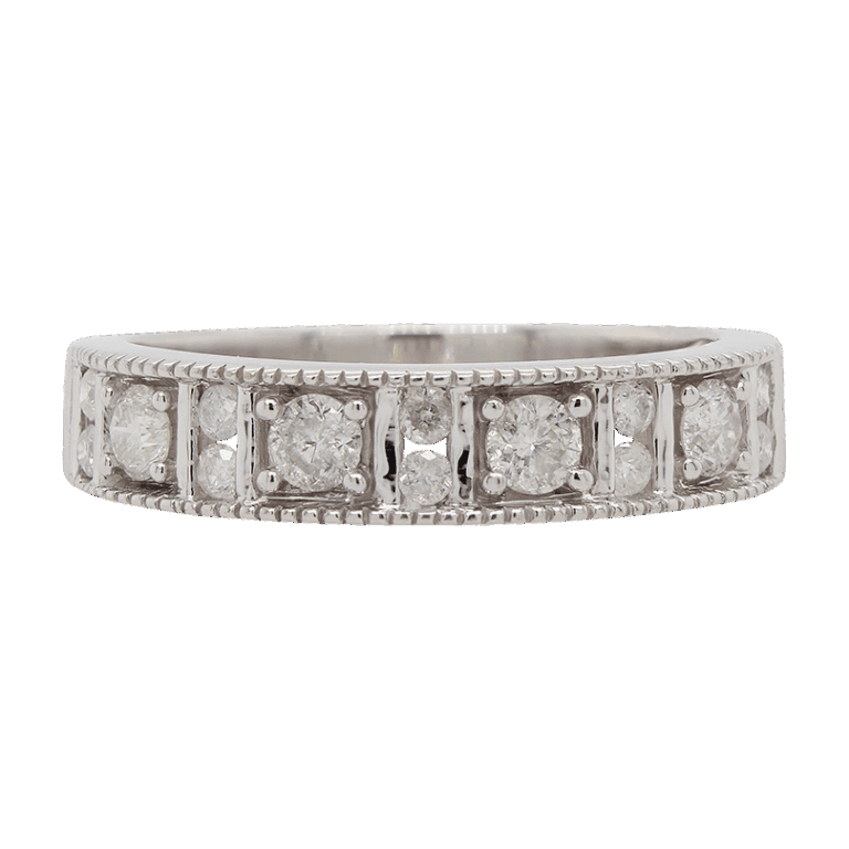 "Pretty Pattern" Diamond Band