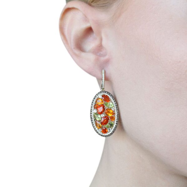 DABAKAROV Mexican Opal and Diamond Earrings - Image 3