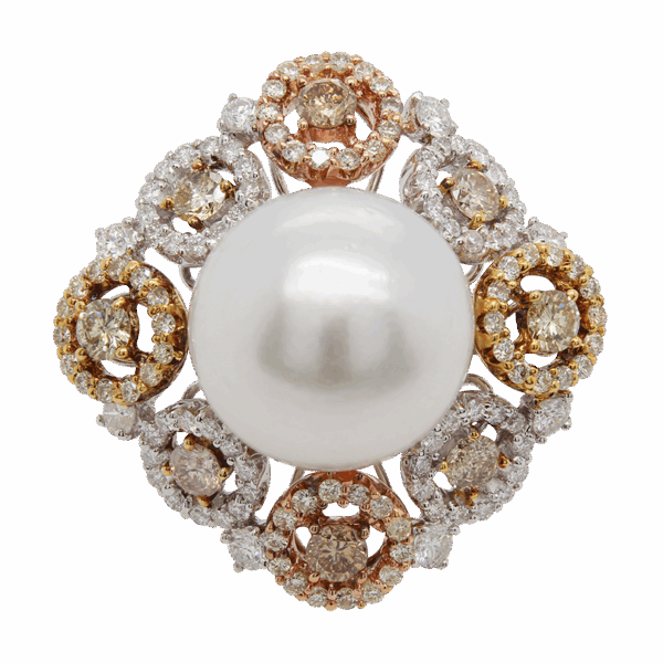DABAKAROV Pearl and Diamond Ring