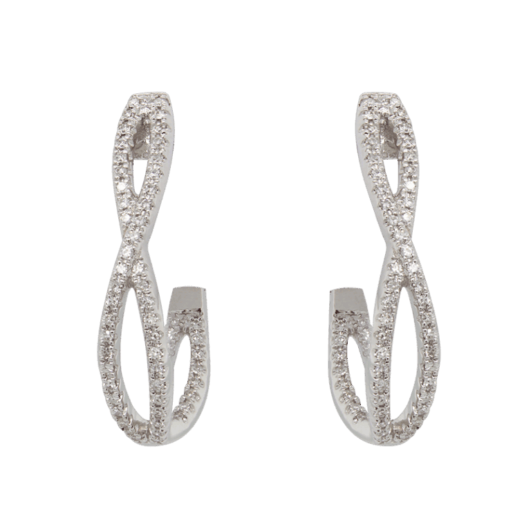 "DABAKAROV Diamond Hoop Earrings