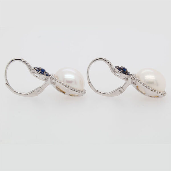 DABAKAROV Pearl and Sapphire Earrings - Image 2