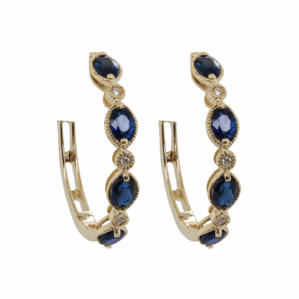 DABAKAROV Sapphire Hoop Earrings