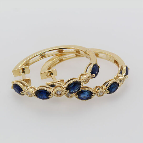 DABAKAROV Sapphire Hoop Earrings - Image 2