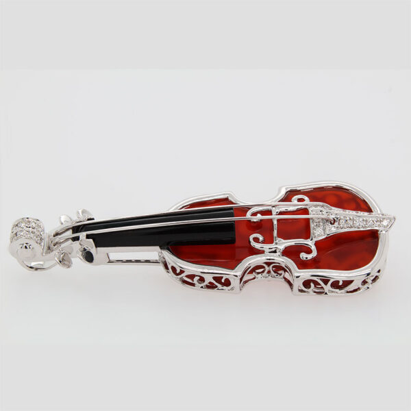 DABAKAROV Agate, Onyx and Diamond Pin - Image 2