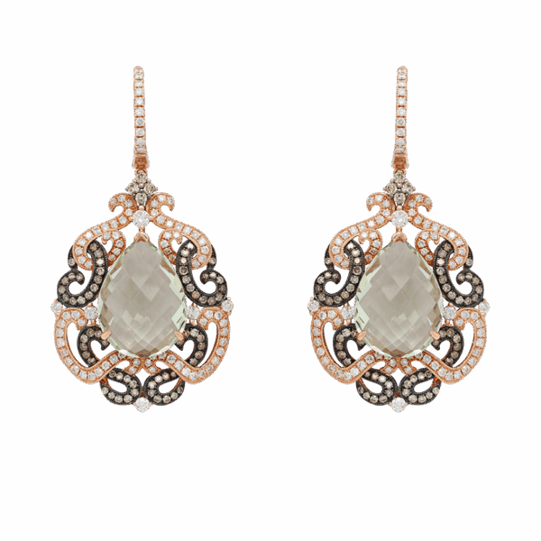 DABAKAROV Green Amethyst Earrings
