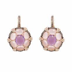 DABAKAROV Amethyst and Rose Quartz Earrings