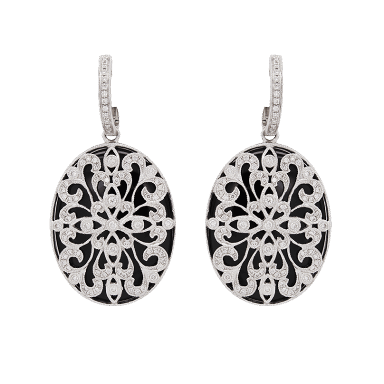 DABAKAROV Black Agate Earrings