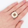 DABAKAROV White Agate and Smoky Topaz Ring - Image 4