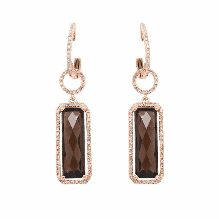 DABAKAROV Smoky Topaz Earrings