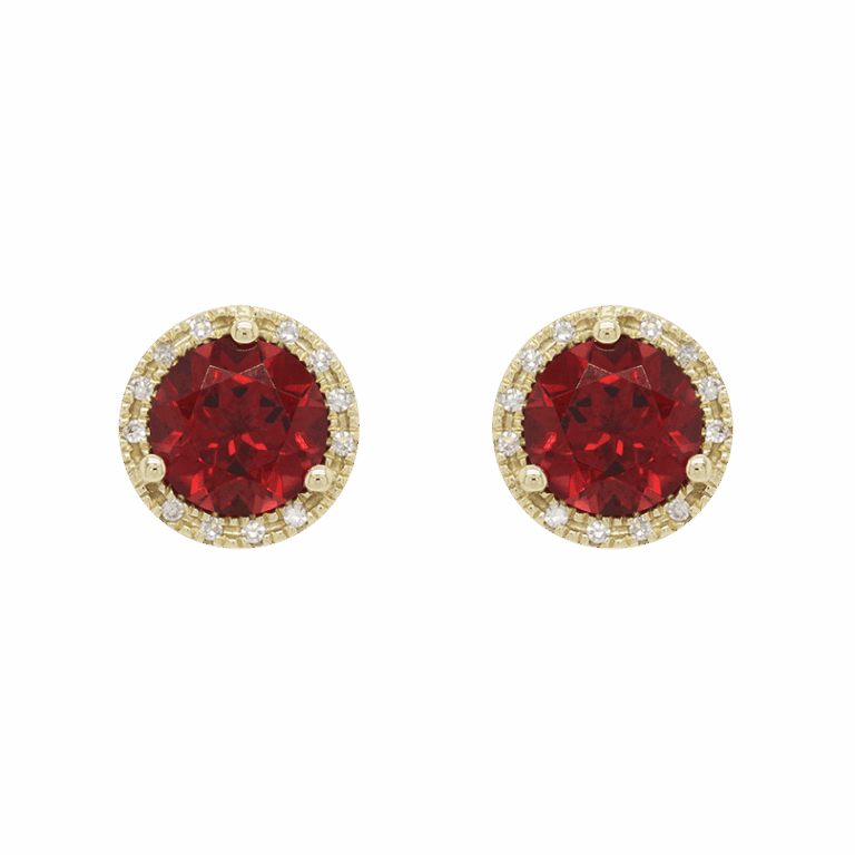 DABAKAROV Garnet Stud Earrings
