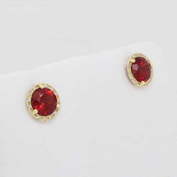 DABAKAROV Garnet Stud Earrings - Image 2