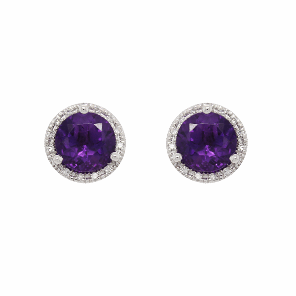 DABAKAROV Amethyst Stud Earrings