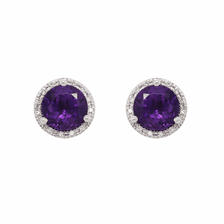 DABAKAROV Amethyst Stud Earrings